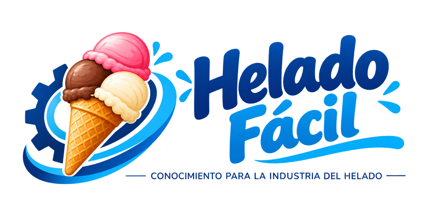 Logo original de Helado Fácil